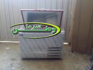 فریزر صندوقی صنعتی تک درب با قابلیت سفارش دما بین منفی ۱۸ تا منفی ۴۰ درجه